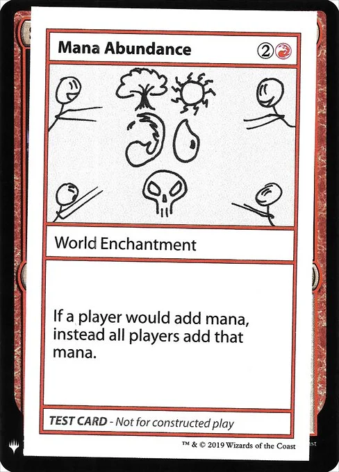 Mana Abundance, carta Magic di tipo World Enchantment illustrata da Ken Nagle
