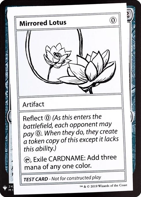 Mirrored Lotus, carta Magic di tipo Artifact illustrata da Meris Mullaley