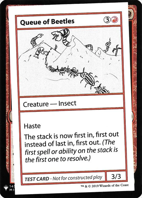 Queue of Beetles, carta Magic di tipo Creature — Insect illustrata da Brendan Sell