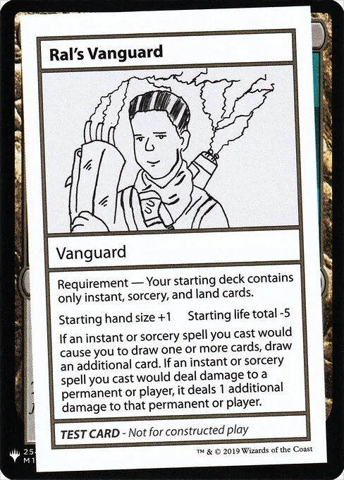 Ral's Vanguard, carta Magic di tipo Vanguard illustrata da David McDarby