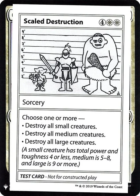 Scaled Destruction, carta Magic di tipo Sorcery illustrata da Daniel Ketchum