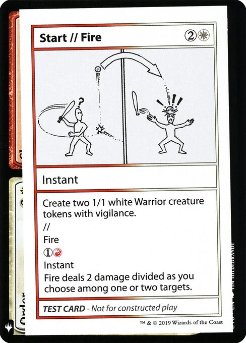 Start // Fire, carta Magic di tipo Instant // Instant illustrata da Nelson Brown