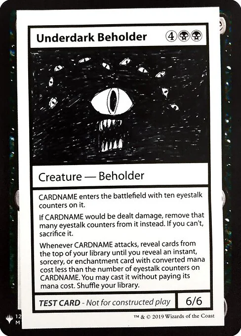Underdark Beholder, carta Magic di tipo Creature — Beholder illustrata da Chris Tulach