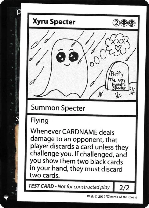 Xyru Specter, carta Magic di tipo Summon — Specter illustrata da Jeff Stewart
