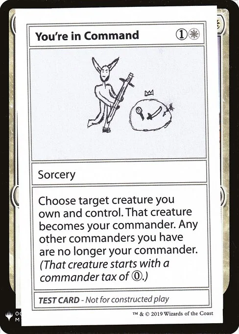 You're in Command, carta Magic di tipo Sorcery illustrata da Cody Culp