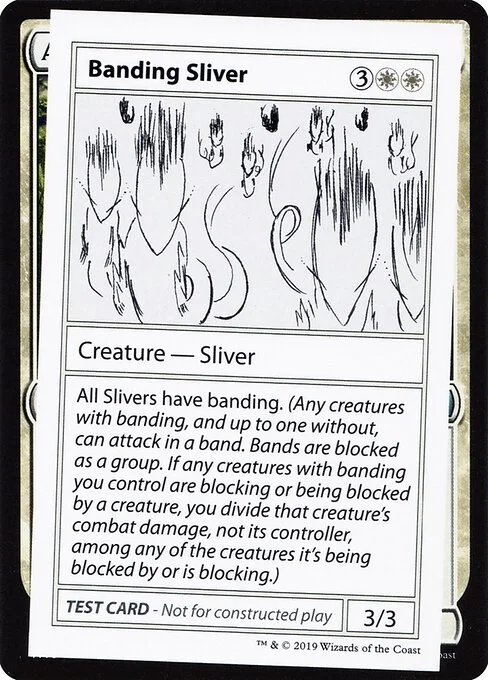 Banding Sliver, carta Magic di tipo Creature — Sliver illustrata da Alicia Mickes