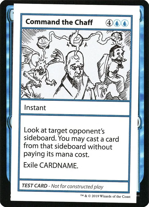 Command the Chaff, carta Magic di tipo Instant illustrata da George Fan