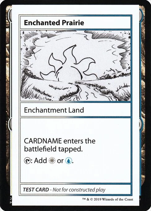 Enchanted Prairie, carta Magic di tipo Enchantment Land illustrata da James Arnold