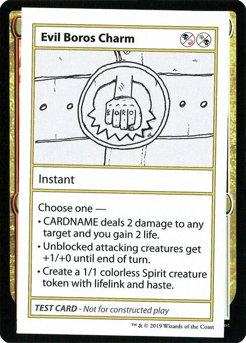 Evil Boros Charm, carta Magic di tipo Instant illustrata da Mark Purvis