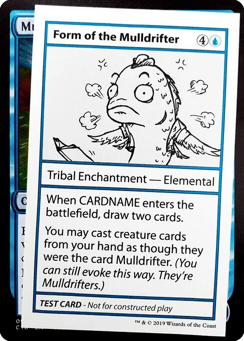 Form of the Mulldrifter, carta Magic di tipo Tribal Enchantment — Elemental illustrata da George Fan