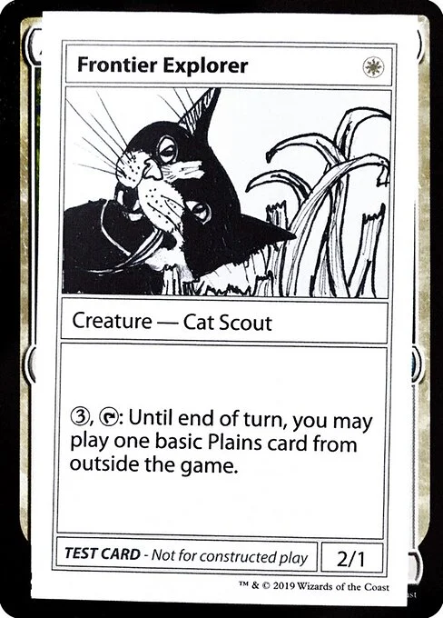 Frontier Explorer, carta Magic di tipo Creature — Cat Scout illustrata da Mary Josberger
