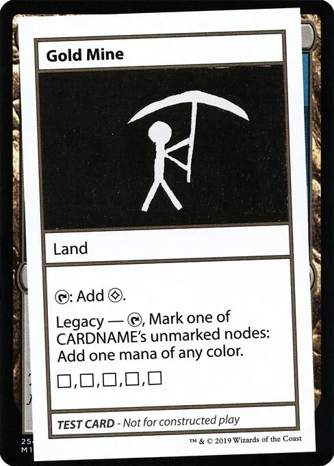 Gold Mine, carta Magic di tipo Land illustrata da Max McCall