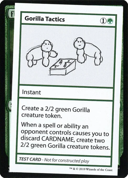 Gorilla Tactics, carta Magic di tipo Instant illustrata da Jiachen Tao