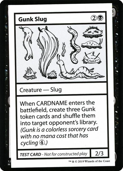 Gunk Slug, carta Magic di tipo Creature — Slug illustrata da Casey Gustafson