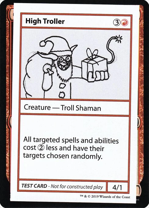 High Troller, carta Magic di tipo Creature — Troll Shaman illustrata da Graeme Hopkins