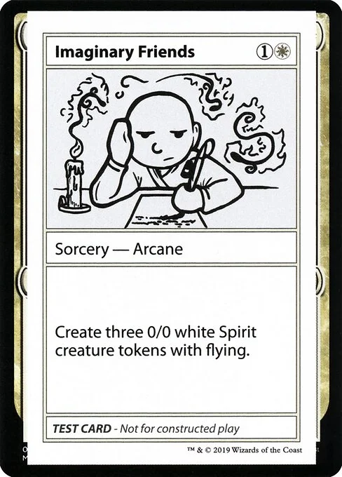 Imaginary Friends, carta Magic di tipo Sorcery — Arcane illustrata da Daniel Holt