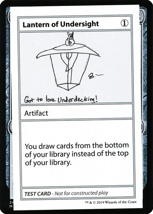 Lantern of Undersight, carta Magic di tipo Artifact illustrata da Trick Jarrett