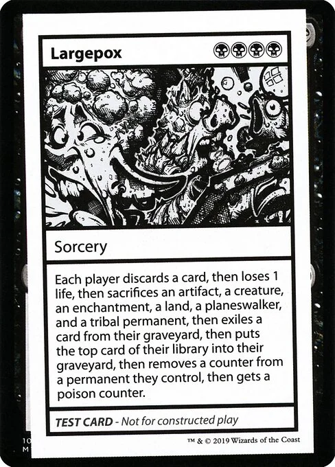 Largepox, carta Magic di tipo Sorcery illustrata da Maxx Marshall