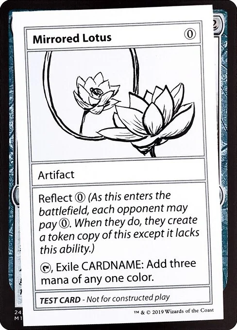 Mirrored Lotus, carta Magic di tipo Artifact illustrata da Meris Mullaley