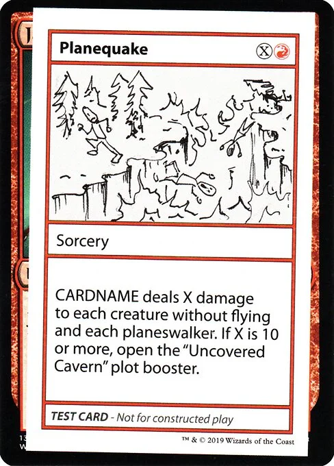 Planequake, carta Magic di tipo Sorcery illustrata da Chris Kiritz