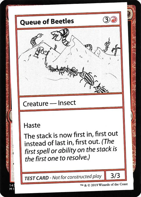 Queue of Beetles, carta Magic di tipo Creature — Insect illustrata da Brendan Sell