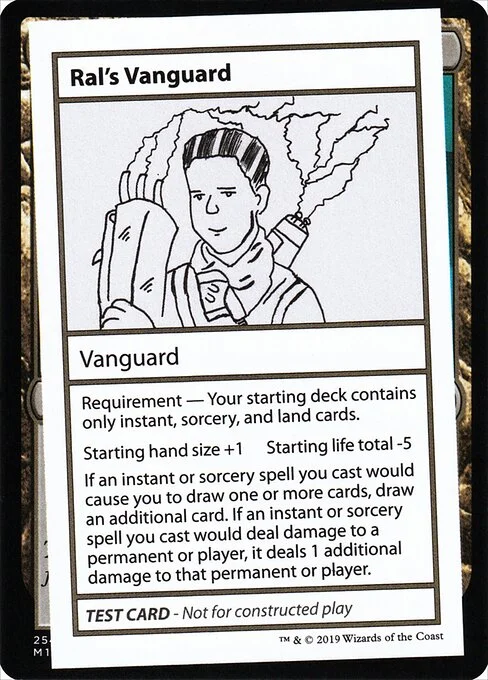 Ral's Vanguard, carta Magic di tipo Vanguard illustrata da David McDarby