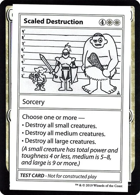 Scaled Destruction, carta Magic di tipo Sorcery illustrata da Daniel Ketchum