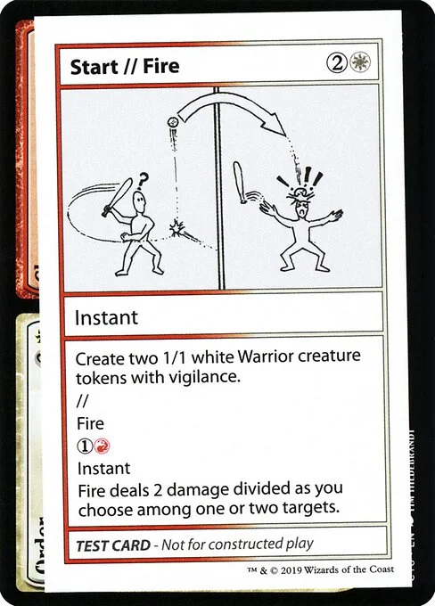 Start // Fire, carta Magic di tipo Instant // Instant illustrata da Nelson Brown