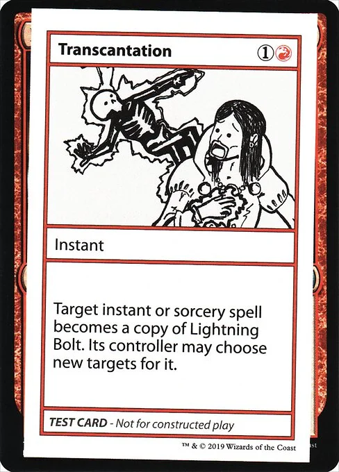 Transcantation, carta Magic di tipo Instant illustrata da Ryan Printz