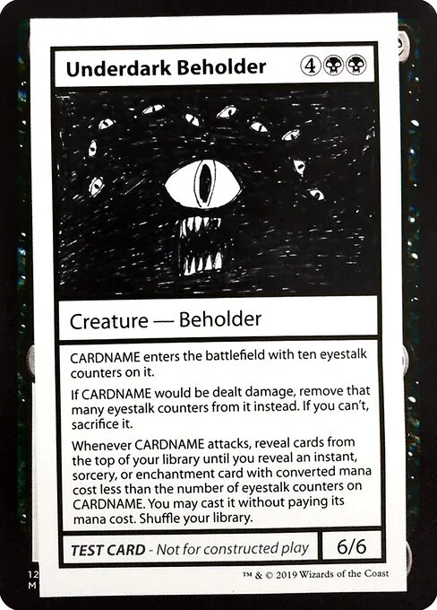 Underdark Beholder, carta Magic di tipo Creature — Beholder illustrata da Chris Tulach