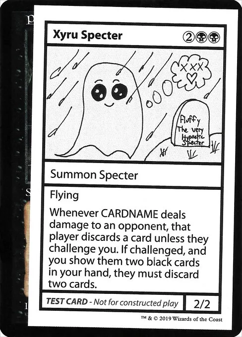 Xyru Specter, carta Magic di tipo Summon — Specter illustrata da Jeff Stewart