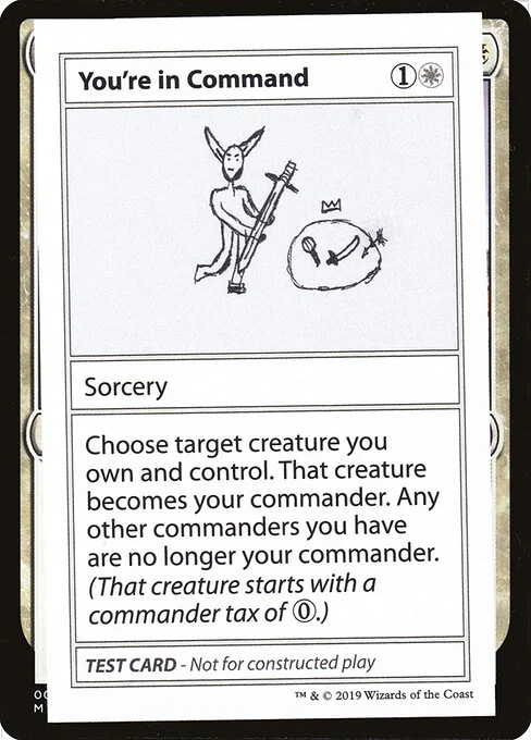 You're in Command, carta Magic di tipo Sorcery illustrata da Cody Culp