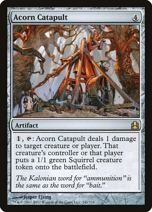 Acorn Catapult, carta Magic di tipo Artifact illustrata da Jesper Ejsing
