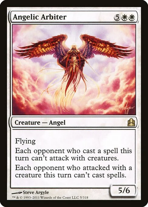 Angelic Arbiter, carta Magic di tipo Creature — Angel illustrata da Steve Argyle