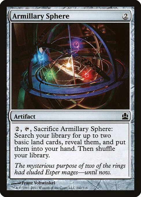Armillary Sphere, carta Magic di tipo Artifact illustrata da Franz Vohwinkel
