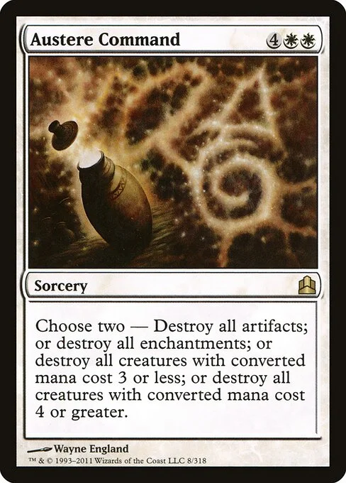 Austere Command, carta Magic di tipo Sorcery illustrata da Wayne England