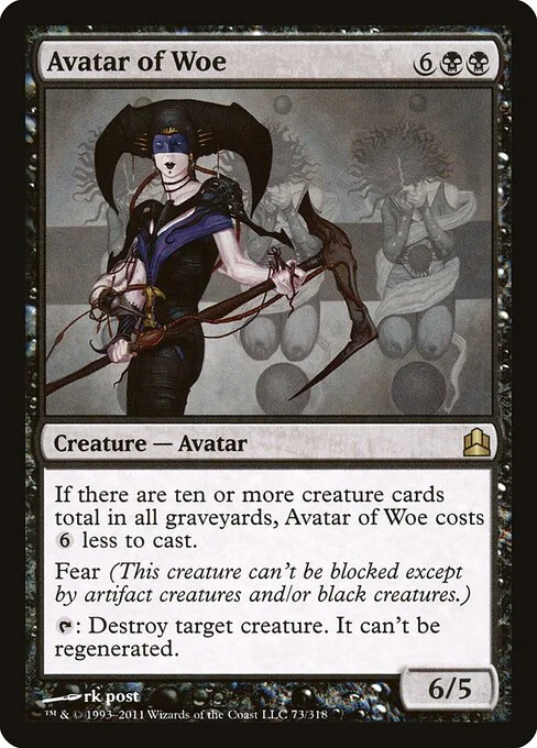 Avatar of Woe, carta Magic di tipo Creature — Avatar illustrata da rk post