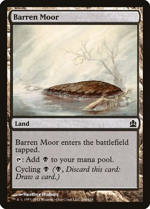 Barren Moor, carta Magic di tipo Land illustrata da Heather Hudson