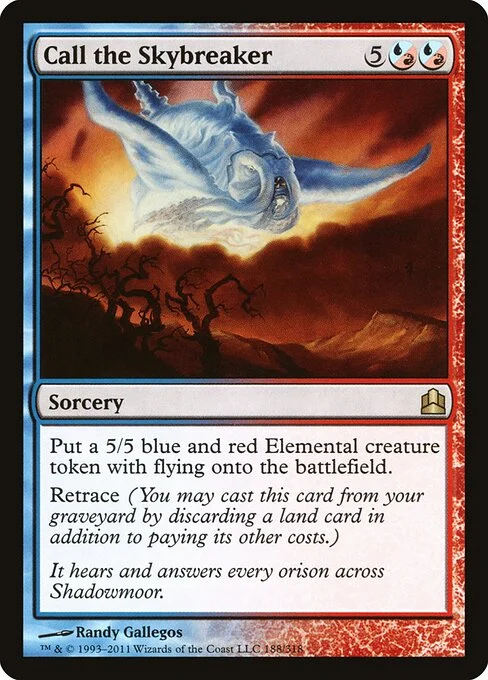 Call the Skybreaker, carta Magic di tipo Sorcery illustrata da Randy Gallegos