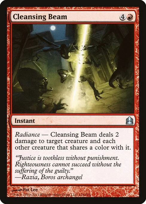 Cleansing Beam, carta Magic di tipo Instant illustrata da Pat Lee