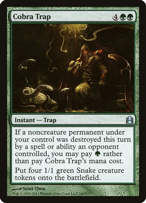Cobra Trap, carta Magic di tipo Instant — Trap illustrata da Scott Chou