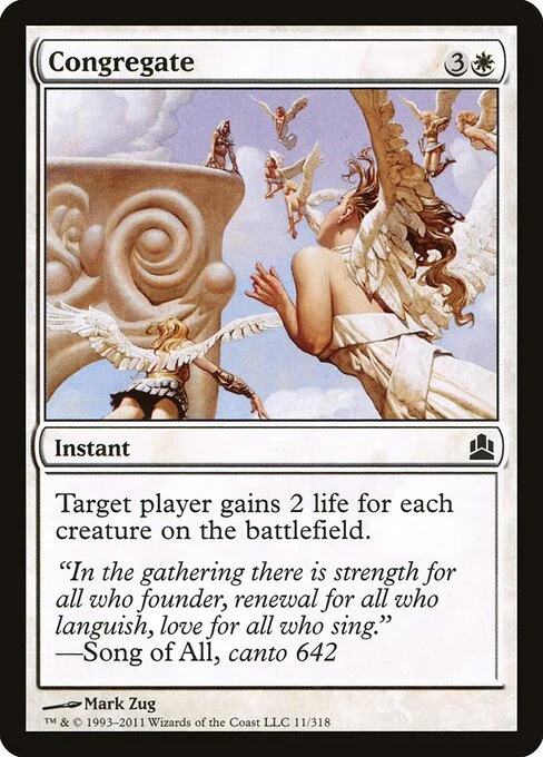 Congregate, carta Magic di tipo Instant illustrata da Mark Zug