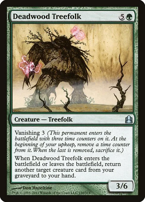 Deadwood Treefolk, carta Magic di tipo Creature — Treefolk illustrata da Don Hazeltine