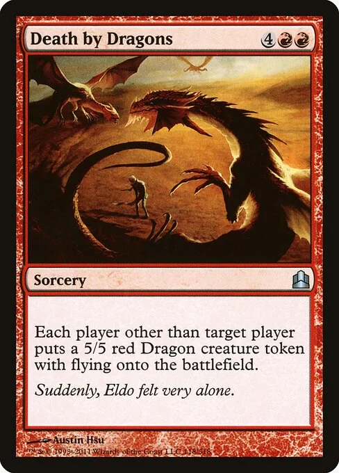 Death by Dragons, carta Magic di tipo Sorcery illustrata da Austin Hsu