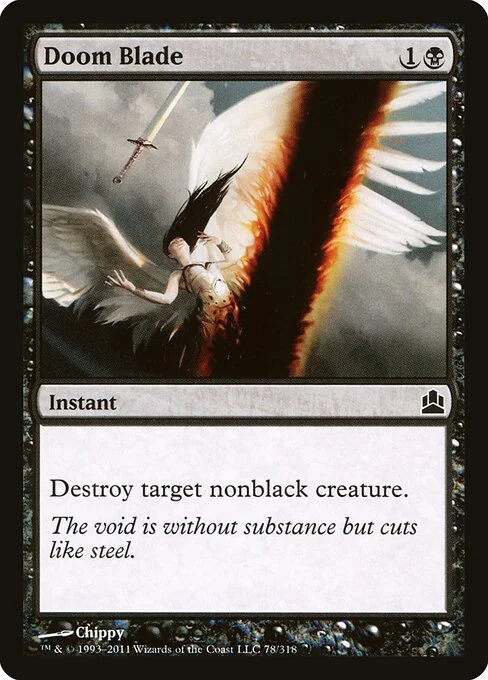 Doom Blade, carta Magic di tipo Instant illustrata da Chippy