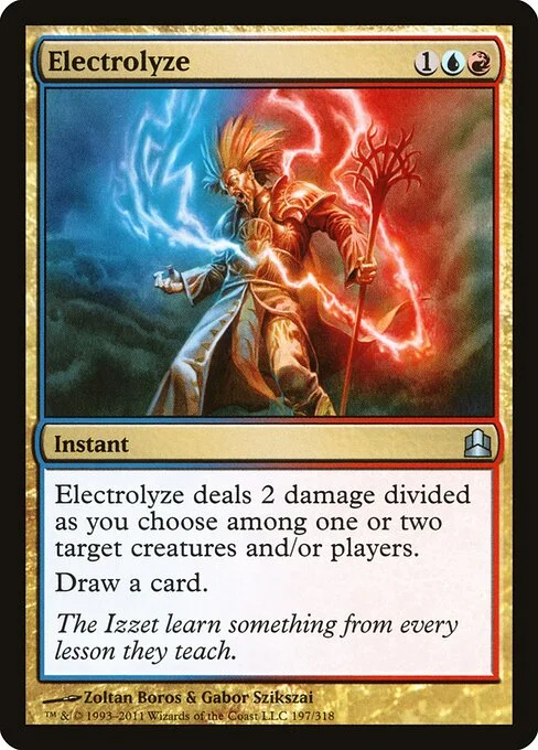 Electrolyze, carta Magic di tipo Instant illustrata da Zoltan Boros & Gabor Szikszai