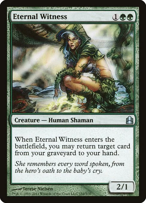 Eternal Witness, carta Magic di tipo Creature — Human Shaman illustrata da Terese Nielsen