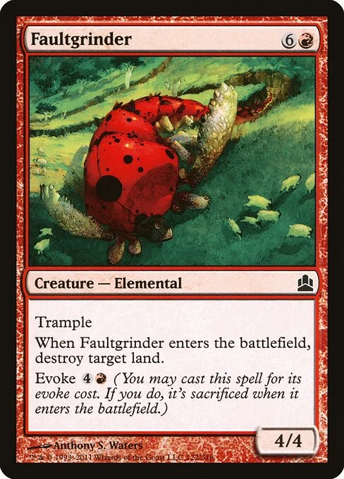 Faultgrinder, carta Magic di tipo Creature — Elemental illustrata da Anthony S. Waters