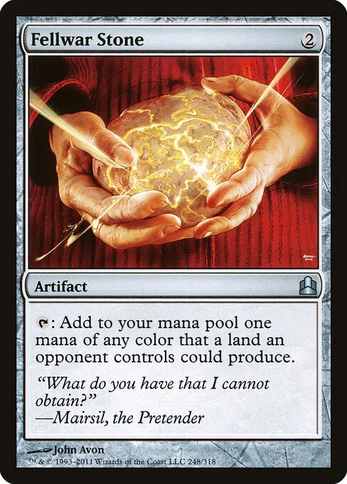 Fellwar Stone, carta Magic di tipo Artifact illustrata da John Avon