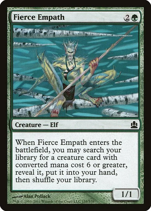 Fierce Empath, carta Magic di tipo Creature — Elf illustrata da Alan Pollack